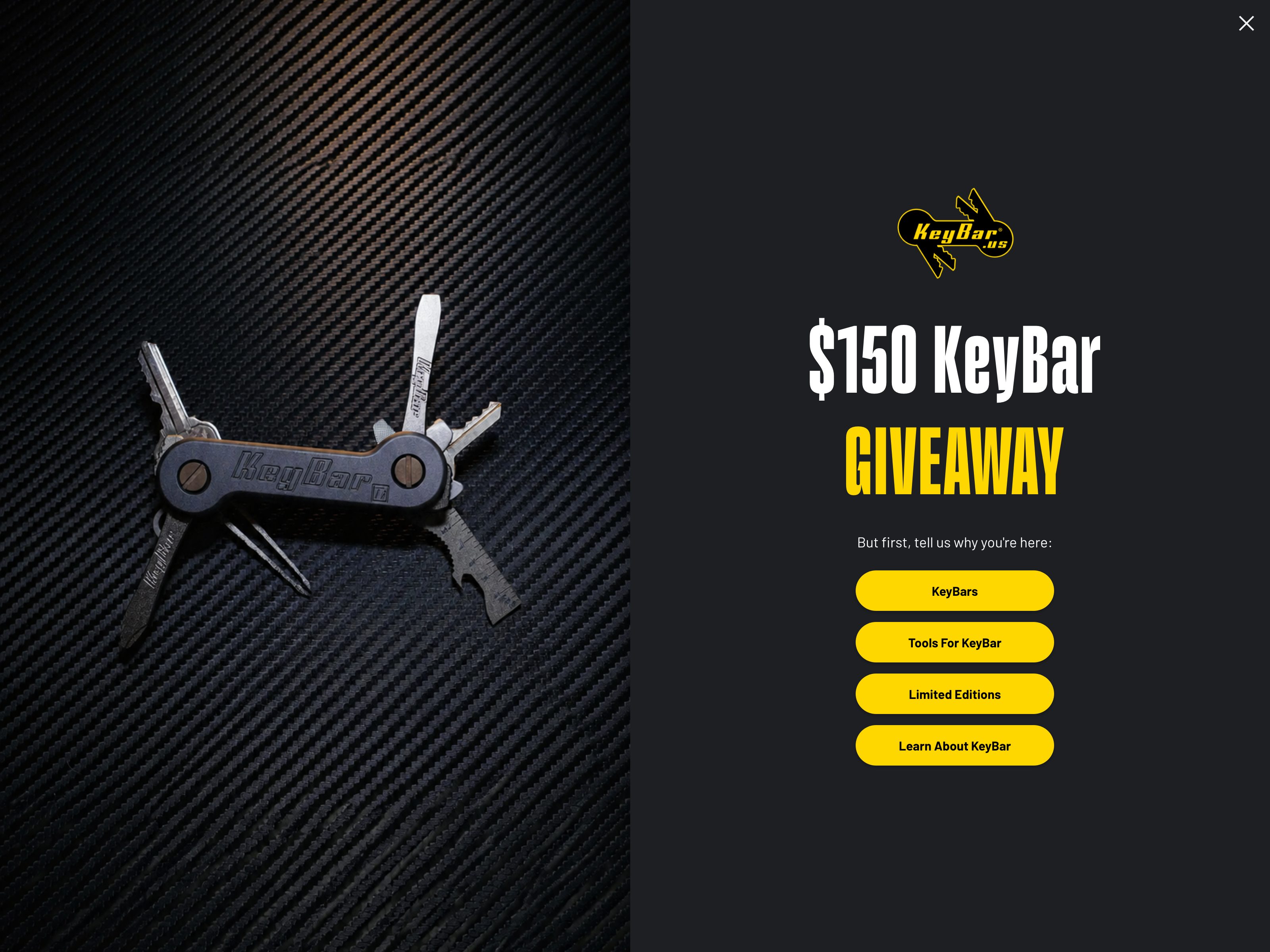 KeyBar website