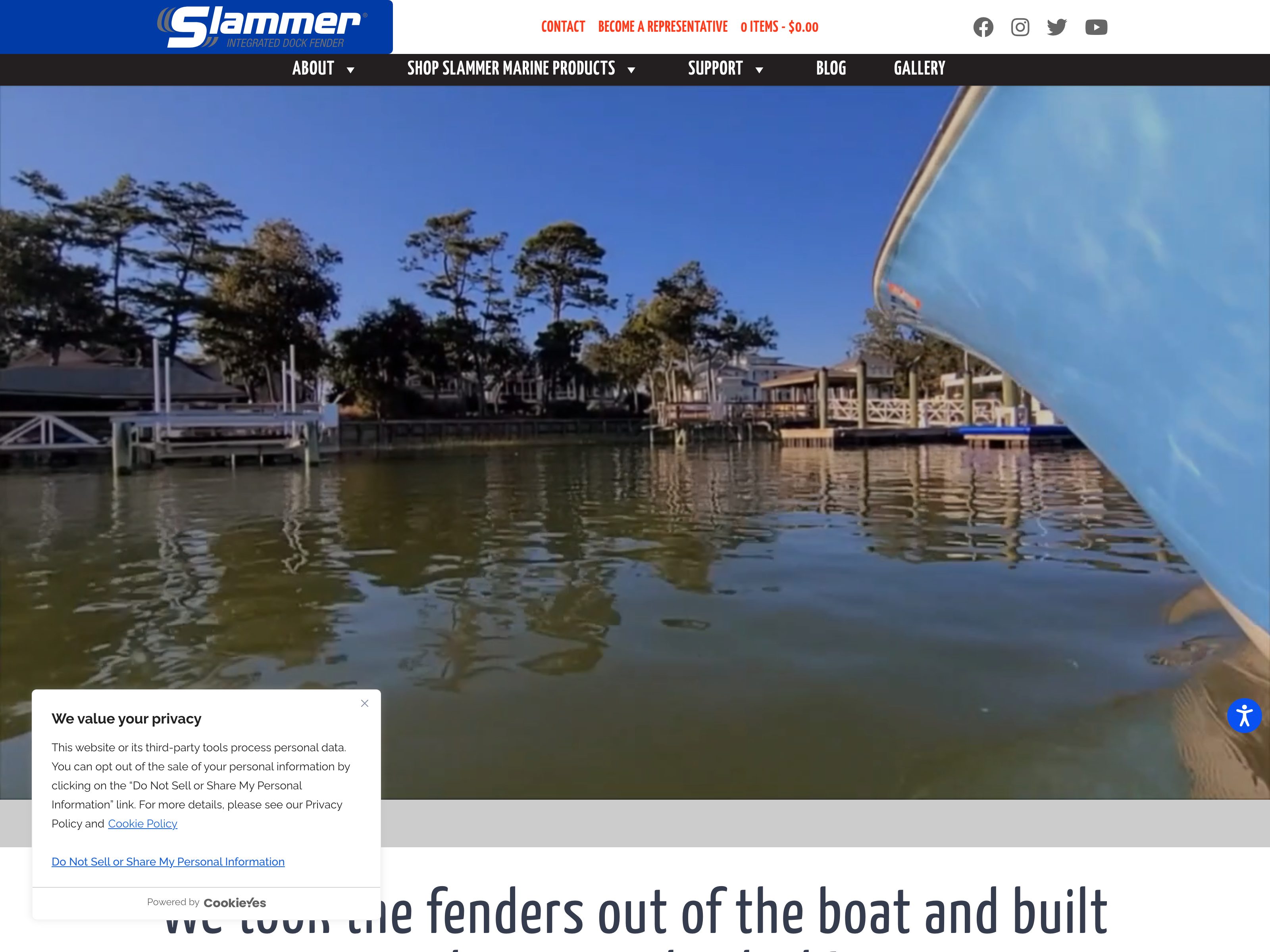 Slammer Marine website